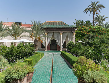 Geheimer Garden in Marrakesch