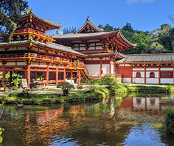 Asian temple garden