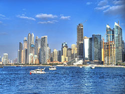Dubai skyline and waterfront