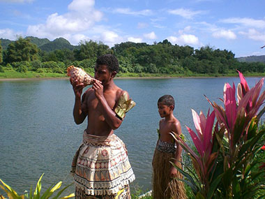 Fiji man and boy