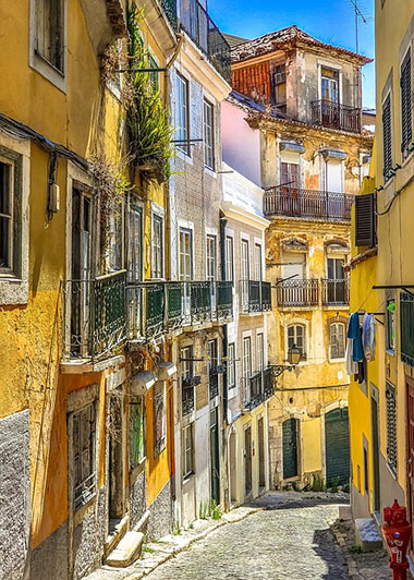 colorful villas