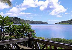 Palau resort view of islands and ocean